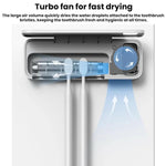 Automatic Drying Electric Toothbrush UV Sanitizer Bathroom Storage Rack