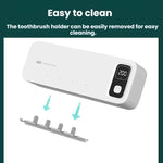 Automatic Drying Electric Toothbrush UV Sanitizer Bathroom Storage Rack