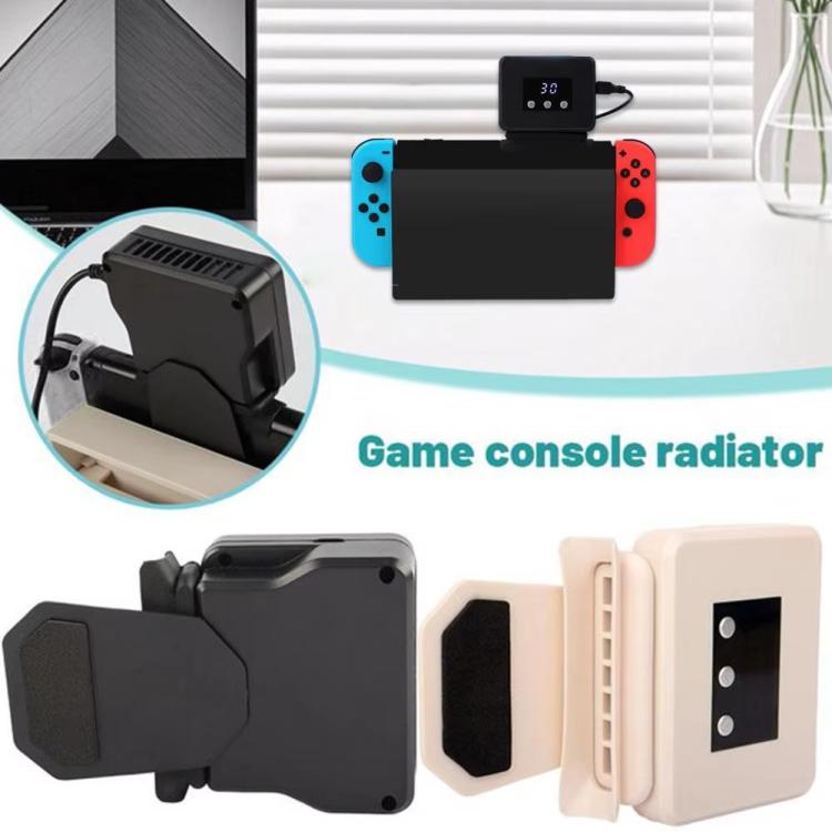 For Nintendo Switch 2 / Switch Console Exhaust Radiator With Temperature Display data, RDS-2827 White, RDS-2827  Black