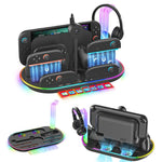 For Nintendo Switch 2 JYS NS2322 With RGB Light Charging Base Cooling Charging Storage Integrated Base