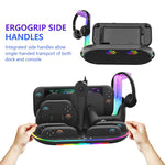 For Nintendo Switch 2 JYS NS2322 With RGB Light Charging Base Cooling Charging Storage Integrated Base