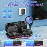 For Nintendo Switch 2 JYS NS2322 With RGB Light Charging Base Cooling Charging Storage Integrated Base