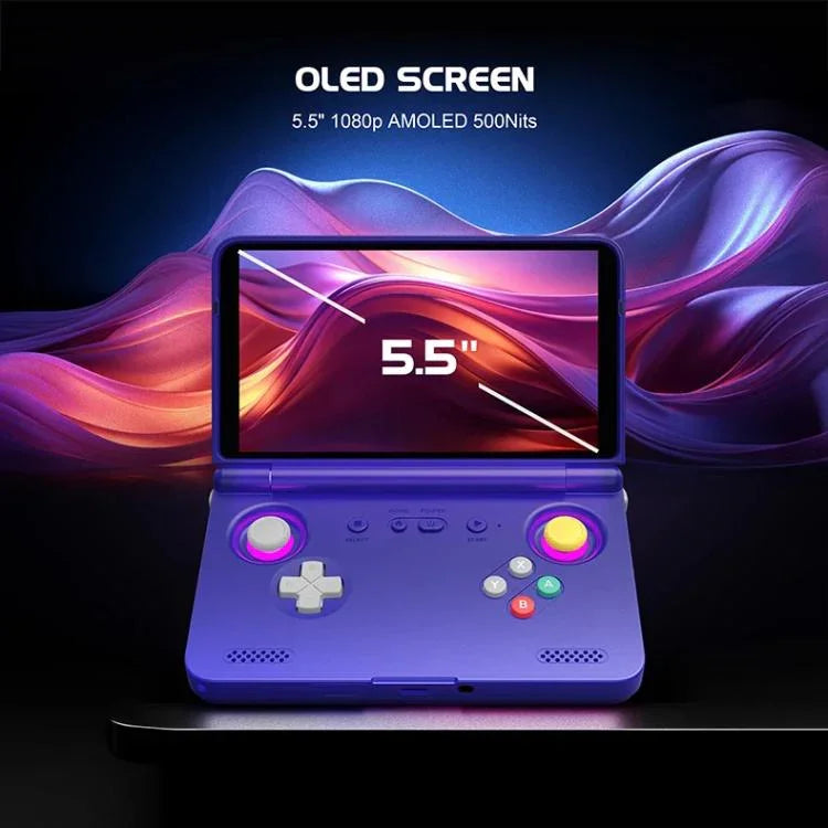 Retroid Pocket Flip 2 SD865 Processor Game Console Android13 5.5 Inch AMOLED Screen Wifi Bluetooth Video Player