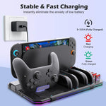 For Nintendo Switch 2 Multi-function Cooling Charging Dock Station With RGB Lighting & Card Slots, SW2139