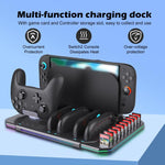 For Nintendo Switch 2 Multi-function Cooling Charging Dock Station With RGB Lighting & Card Slots, SW2139