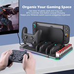 For Nintendo Switch 2 Multi-function Cooling Charging Dock Station With RGB Lighting & Card Slots, SW2139