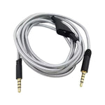 For Logitech Astro A10 / A40 / A30 2m Gaming Headset Cable Braided Audio Cable, Black Button, Black White Button, Gray Black Button, Black Tuning, Blue Tuning, Gray Tuning, Red Black Square, Black Square