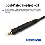 2m Tuning Edition Headphone Cable For Sennheiser GAME ONE / GAME ZERO / PC 373D / GSP350 / GSP500 / GSP600, Single Plug, Dual Plug