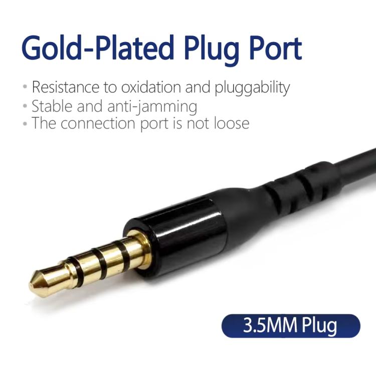 1.5m Mini Pin USB TPE Earphone Cable For SteelSeries Arctis Prime / 3 / 5 / 7 / Pro, ZS0271