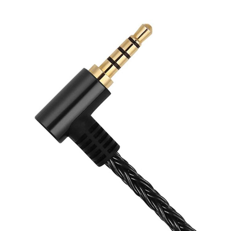 1.2m 8 Core Single Crystal Copper Silver Plated MMCX Headphone Upgrade Cable, For Shure SE215 / SE535 / SE846 / UE900, Black 2.5mm Balance, Black 4.4mm Balance, Transparent 2.5mm Balance, Transparent 3.5mm Stereo, Transparent 4.4mm Balance
