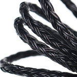 1.2m 8 Core Single Crystal Copper Silver Plated MMCX Headphone Upgrade Cable, For Shure SE215 / SE535 / SE846 / UE900, Black 2.5mm Balance, Black 4.4mm Balance, Transparent 2.5mm Balance, Transparent 3.5mm Stereo, Transparent 4.4mm Balance