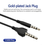 For Alienware AW920H Gaming Headset Cable Audio Microphone Cable, 1.8m