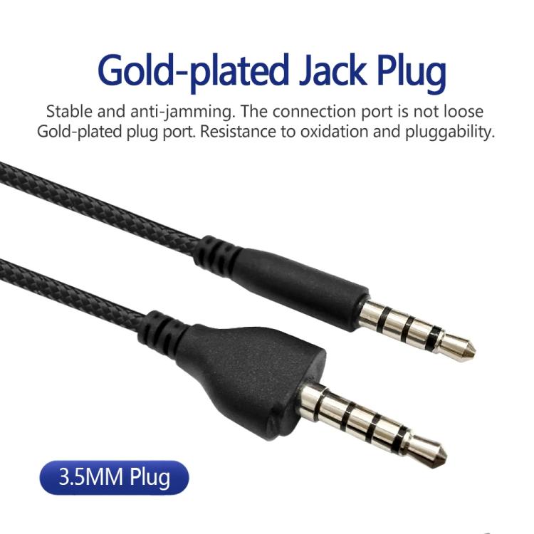 For Alienware AW920H Gaming Headset Cable Audio Microphone Cable, 1.8m