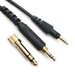 1.2m Headphone Spring Audio Cable, For Pioneer HDJ-CUE1 / HDJ-X7 / HDJ-S7 / HDJ-X5 / HDJ-S7, Curved Plug, Straight Plug