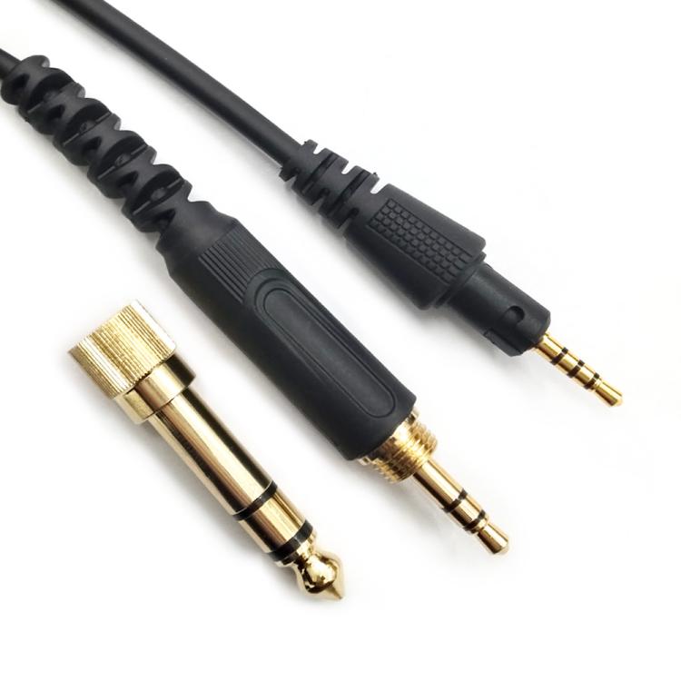 1.2m Headphone Spring Audio Cable, For Pioneer HDJ-CUE1 / HDJ-X7 / HDJ-S7 / HDJ-X5 / HDJ-S7, Curved Plug, Straight Plug