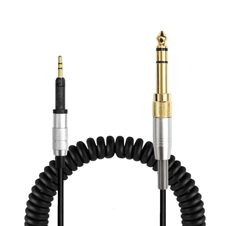 2.5mm To 3.5mm+6.35mm Plug 1.5m Spring-Loaded Headphone Cable,For Sennheiser HD6 / HD8 / HD7 / HD598, ZS0245