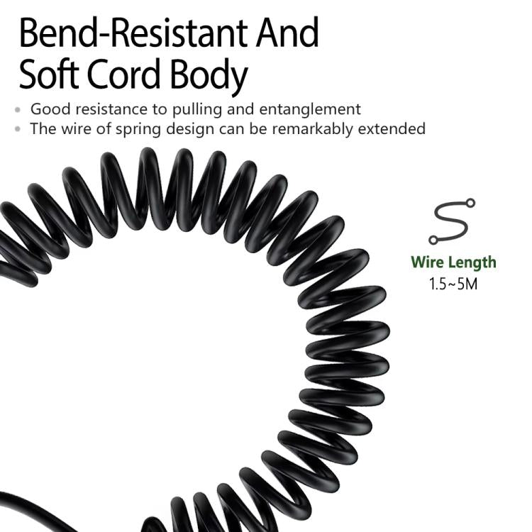 2.5mm To 3.5mm+6.35mm Plug 1.5m Spring-Loaded Headphone Cable,For Sennheiser HD6 / HD8 / HD7 / HD598, ZS0245