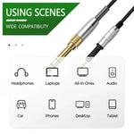 2.5mm To 3.5mm+6.35mm Plug 1.5m Spring-Loaded Headphone Cable,For Sennheiser HD6 / HD8 / HD7 / HD598, ZS0245