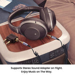 Headphone Spring Audio Cable, For Sony WH-1000XM3 / WH-1000XM2 / WH-1000XM4 / WH-H900N / WH-H800, 1.5m Spring