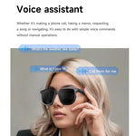 V1 Pro Smart Glasses Support Bluetooth Calling/Music Control/Camera Remote/Voice Assistant, 2×150mAh Battery For Work & Travel, V1 Pro