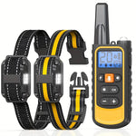 Remote Control Dog Barking Control With Shock Collar, Yellow One-To-One, Yellow One-To-Two, Orange One-To-One, Black One-To-One