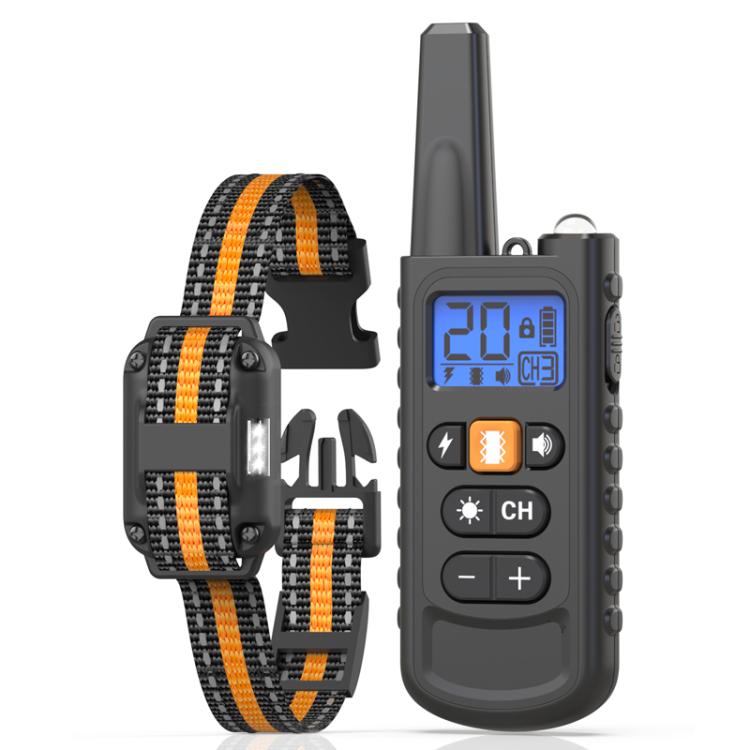Remote Control Dog Barking Control With Shock Collar, Yellow One-To-One, Yellow One-To-Two, Orange One-To-One, Black One-To-One