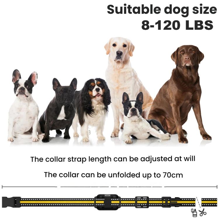 Remote Control Dog Barking Control With Shock Collar, Yellow One-To-One, Yellow One-To-Two, Orange One-To-One, Black One-To-One