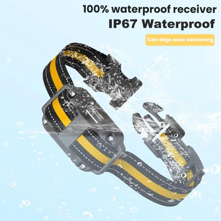 Remote Control Dog Barking Control With Shock Collar, Yellow One-To-One, Yellow One-To-Two, Orange One-To-One, Black One-To-One