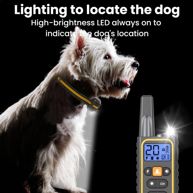 Remote Control Dog Barking Control With Shock Collar, Yellow One-To-One, Yellow One-To-Two, Orange One-To-One, Black One-To-One