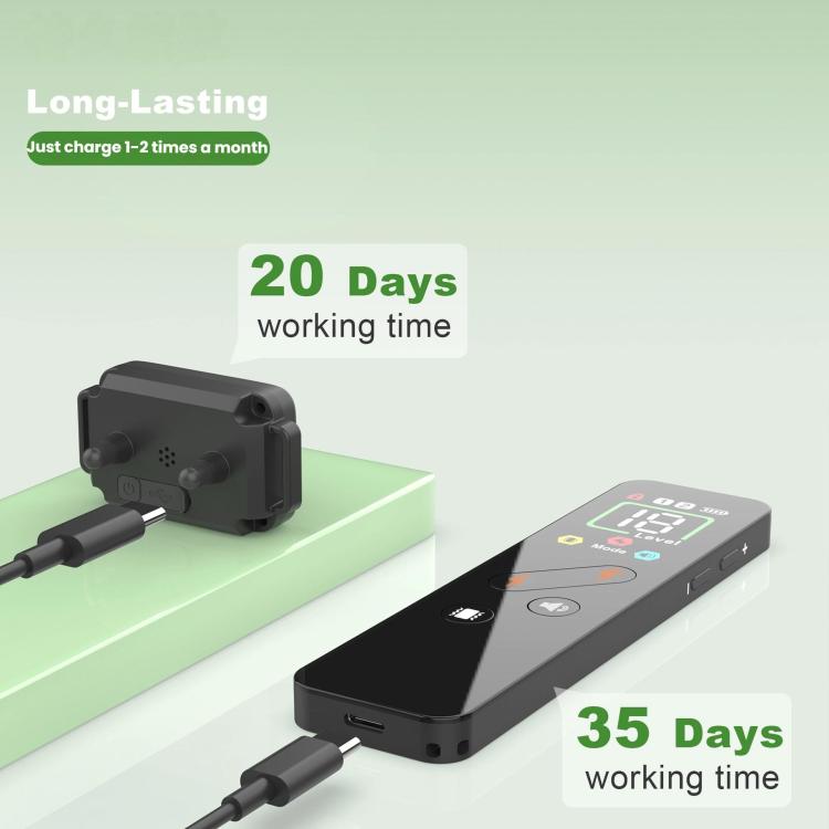 Color Screen Shock Collar Remote Control Dog Training Device