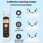 Remote Control Dog Barking Control Device Rechargeable Waterproof Electric Shock Collar, One To One, One To Two