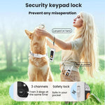 Remote Control Dog Barking Control Device Rechargeable Waterproof Electric Shock Collar, One To One, One To Two
