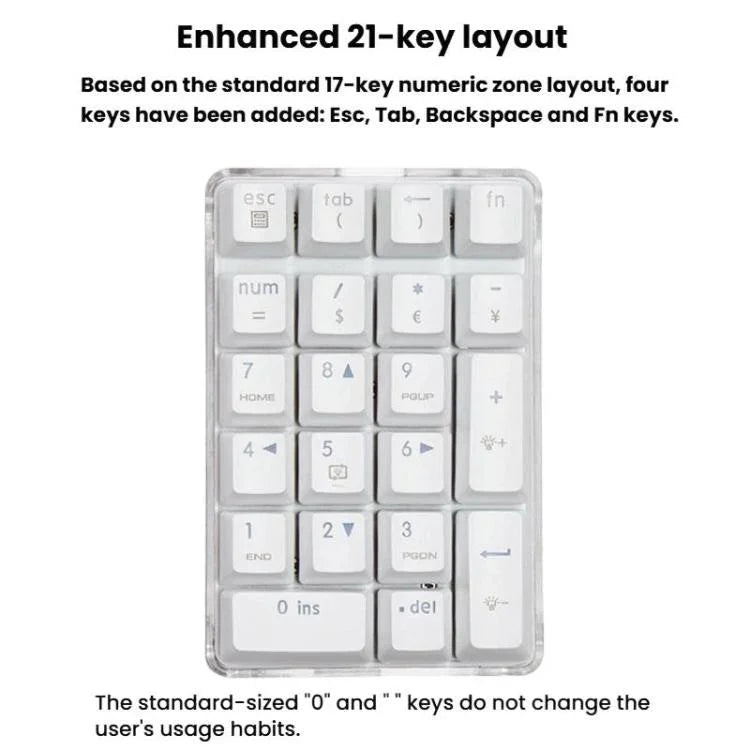 Little Kangaroo DS-9817 Backlit Non-Switching Wired Numeric Keypad Financial Business Banking Keyboard, DS-9817