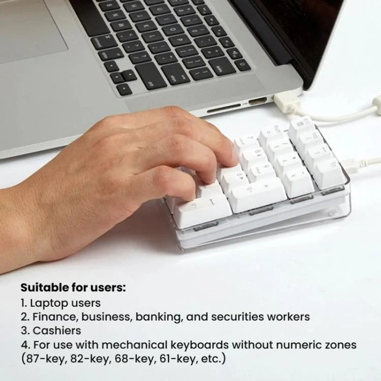 Little Kangaroo DS-9817 Backlit Non-Switching Wired Numeric Keypad Financial Business Banking Keyboard, DS-9817