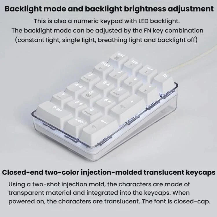 Little Kangaroo DS-9817 Backlit Non-Switching Wired Numeric Keypad Financial Business Banking Keyboard, DS-9817