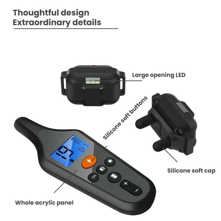 Remote Control Dog Training Device With Electric Shock Collar