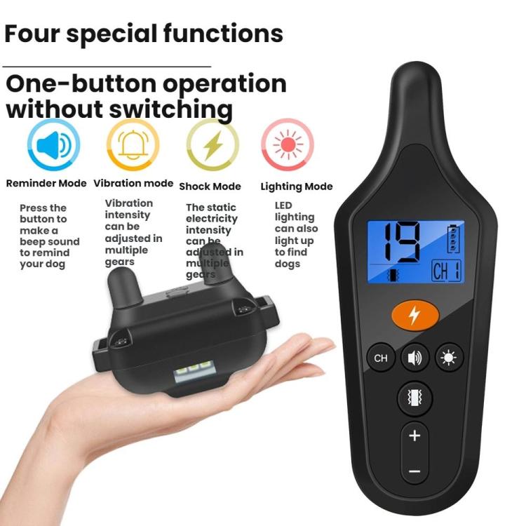 Remote Control Dog Training Device With Electric Shock Collar