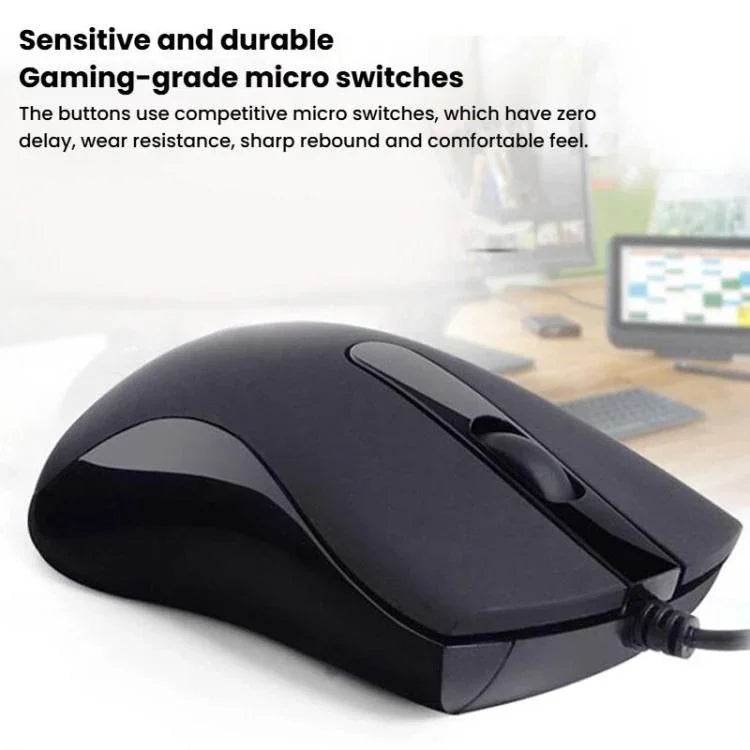 Little Kangaroo DS-917 1000DPI Ergonomic Optical Wired Mouse Laptop Mouse For Office Gaming, DS-917 USB