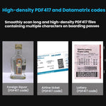 Long-range Wireless QR Code Barcode Scanner With Base, Single 2.4G, 2.4G + Bluetooth