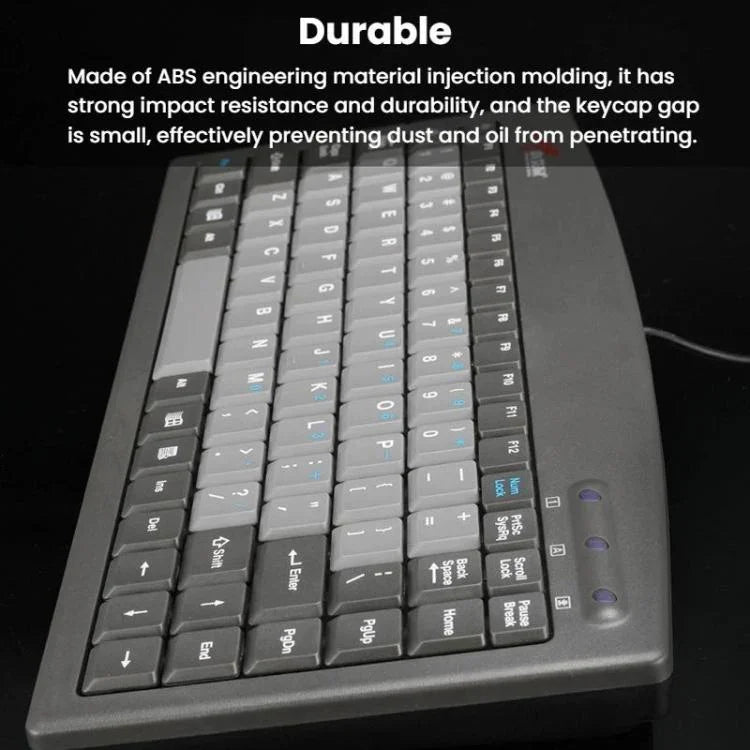 Little Kangaroo DS-9827 88 Key Wired Keyboard With Magnetic Ring Laptop Industrial Office Keyboard, PS2, USB