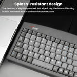 Little Kangaroo DS-9827 88 Key Wired Keyboard With Magnetic Ring Laptop Industrial Office Keyboard, PS2, USB