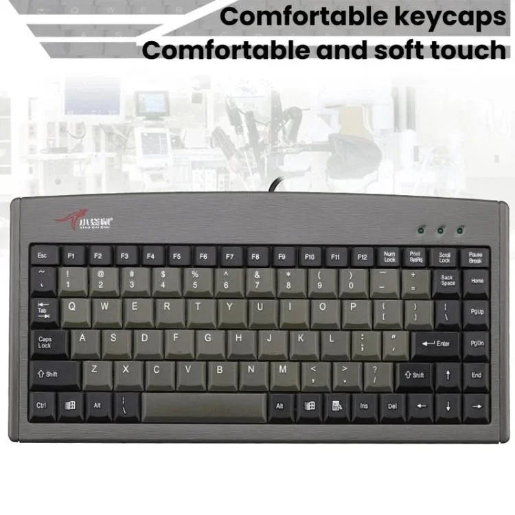 Little Kangaroo DS-3000 88 Key Wired Keyboard With Magnetic Ring Laptop Industrial Office Keyboard, PS2, USB