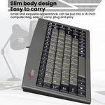 Little Kangaroo DS-3000 88 Key Wired Keyboard With Magnetic Ring Laptop Industrial Office Keyboard, PS2, USB