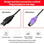 Little Kangaroo DS-3000 88 Key Wired Keyboard With Magnetic Ring Laptop Industrial Office Keyboard, PS2, USB