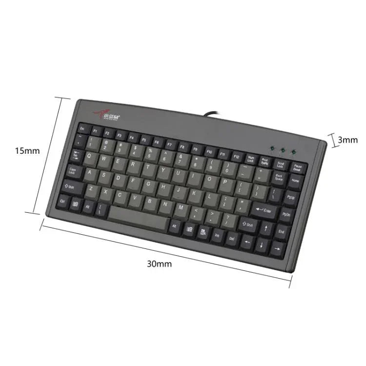 Little Kangaroo DS-3000 88 Key Wired Keyboard With Magnetic Ring Laptop Industrial Office Keyboard, PS2, USB