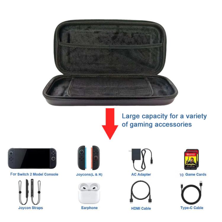 For Nintendo Switch 2 Carrying Case Portable Shockproof and Waterproof  Game Console Accessory Storage Box