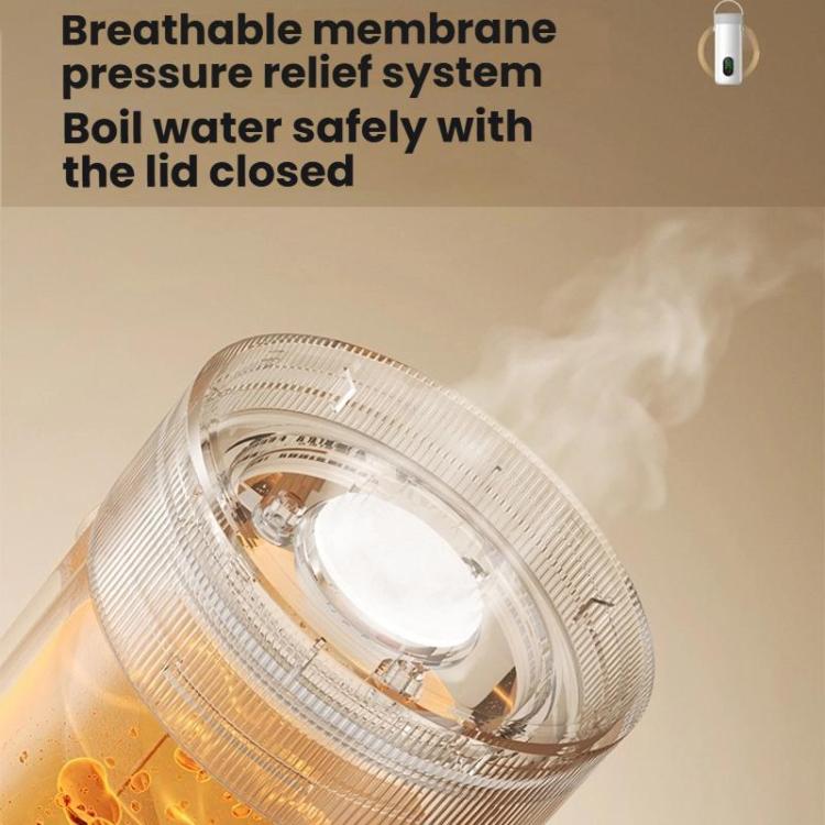 RK-3 Wireless Electric Heating Travel Kettle Portable Boiling Water Cup with 6-Temperature Settings