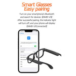 AIMB-V3 Smart Glasses With Interchangeable Sunglasses + Blue Light Blocking Lenses, AIMB-V3