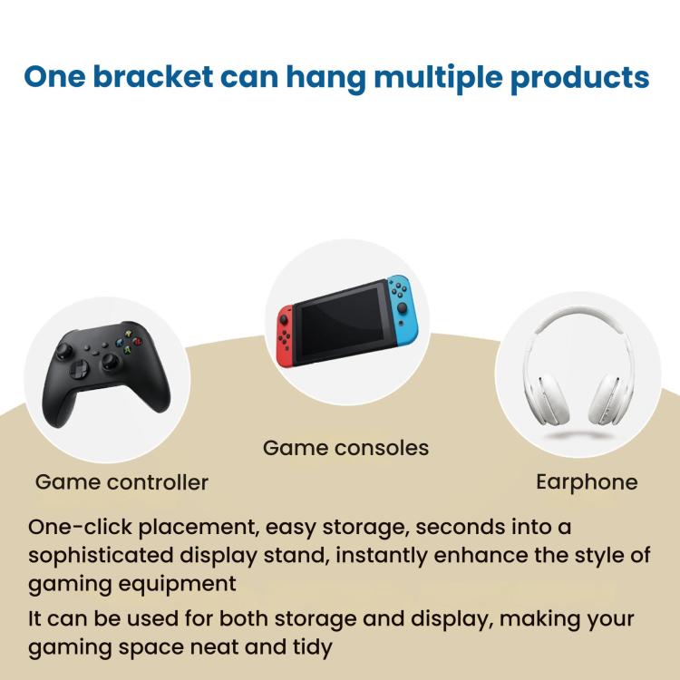 Gamepad Headset Storage Hanger, 2T, 3T, 4T