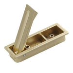 Cabinets Recessed Invisible Door Handle Concealed Grooved Rotatable Rectangular Handle For Furniture